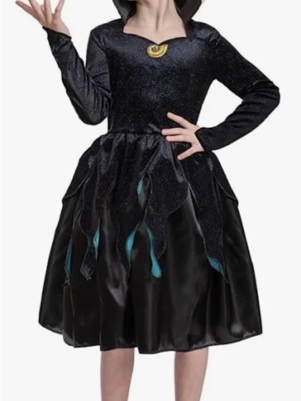 Disney The Little Mermaid Ursula Halloween Costume Dress Kids 7/8